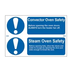 Image of Convector Oven Safety/Steam Oven Safety - PVC (300 x 200mm)
