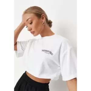 Missguided Towelling Tee Missguided - White