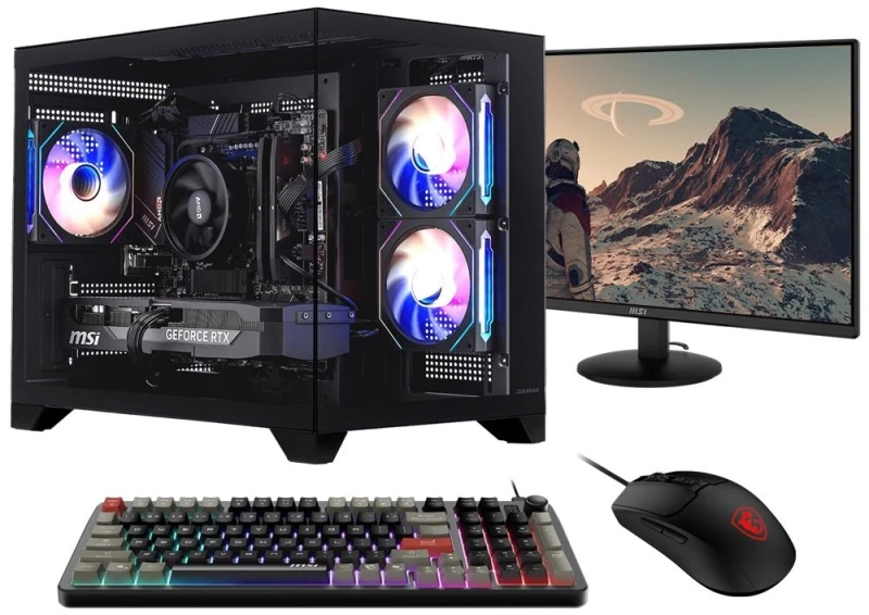 Image of Stormforce Stormforce AMD Ryzen5 16GB 1TB Desktop PC & 23.8" Monitor