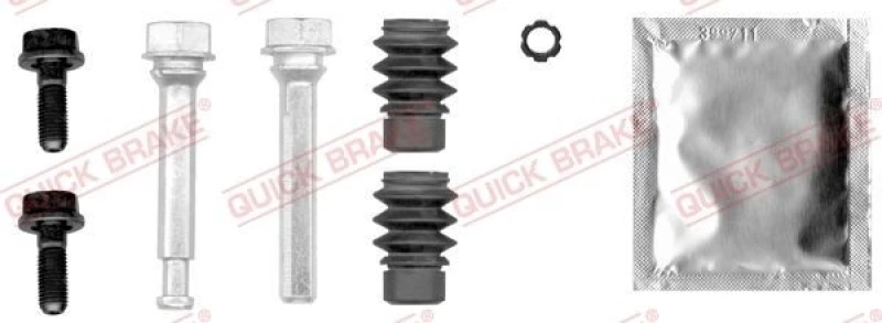 Image of QUICK BRAKE Guide sleeve kit, brake caliper QUICK BRAKE 113-0011X