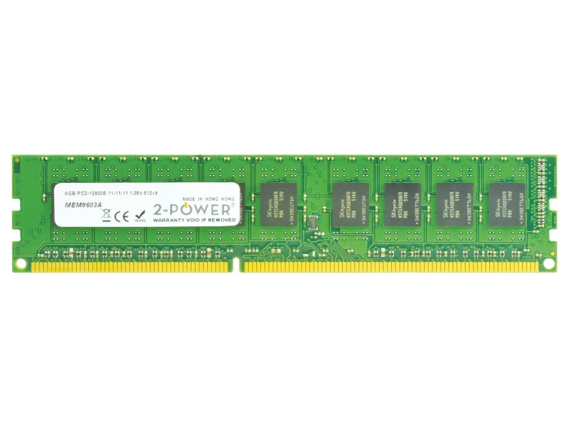 Image of 2-Power 8GB DDR3L 1600MHz ECC + TS UDIMM Memory - replaces KFJ-PM316E/