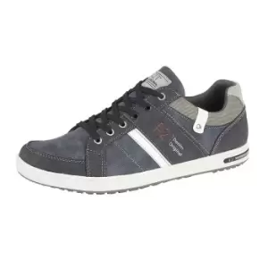 Image of Route 21 Mens Denim Original Lace Up Casual Trainers (12 UK) (Navy)