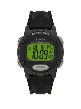 image of Timex Cat Digital Leather Mens Watch