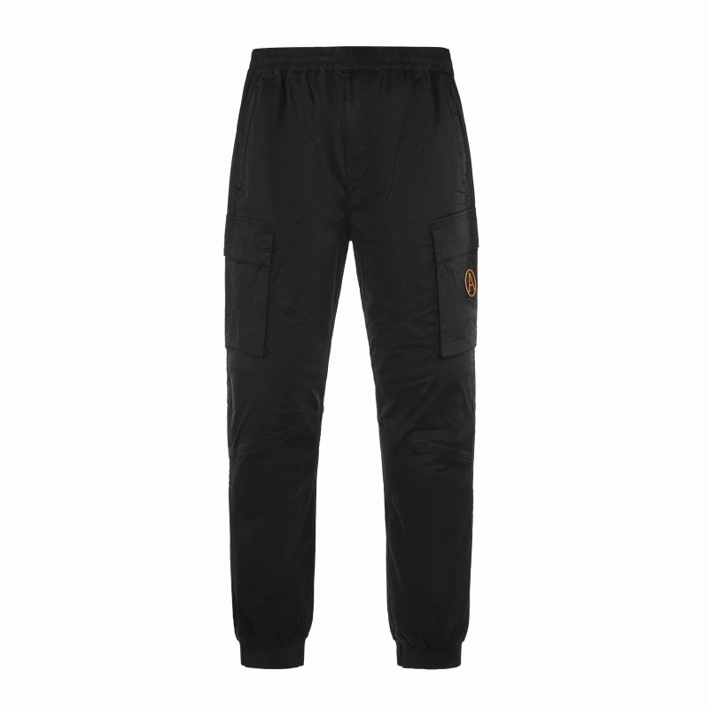 Image of Arctic Army Mens Voyager Elasticated Waist Mid Rise Cargo Trousers Black male X Small