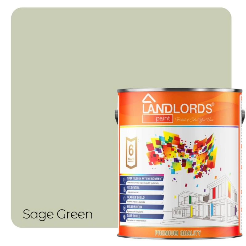 Image of LANDLORDS PAINT One Coat Paint - 20L in Sage Green Sage Green Unisex 20L