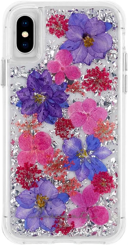 image of iPhone X XS Karat Petals Purple Case