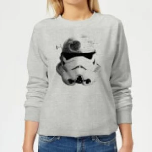 Image of Star Wars Command Stromtrooper Death Star Womens Sweatshirt - Grey - 3XL