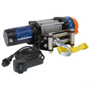 image of Sealey ATV2040 ATV/Quad Recovery Winch 2040kg Line Pull 12V