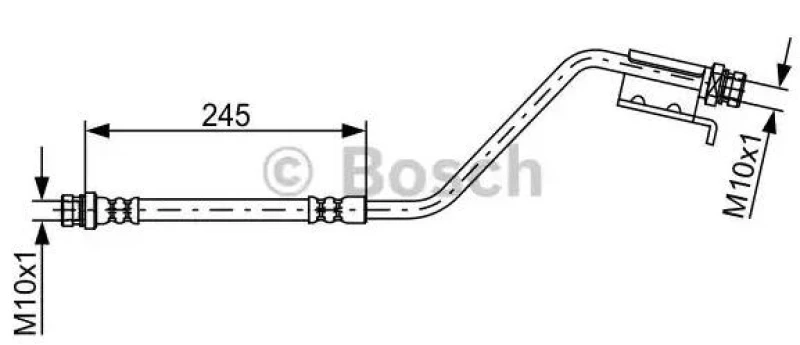 Image of Bosch 1 987 481 876 Brake Hose Brake Hose (83)