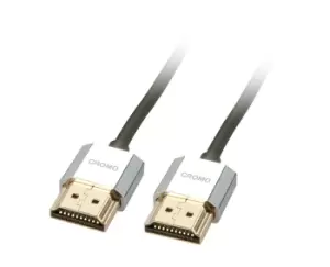 image of Lindy CROMO Slim HDMI High Speed A/A Cable, 1m