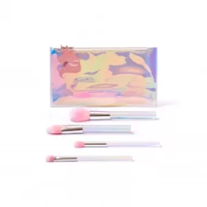 image of Revolution Beauty I Heart Revolution Unicorn Heart Glow Brush Set