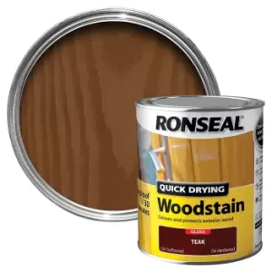 image of Ronseal Teak Gloss Wood Stain, 750Ml