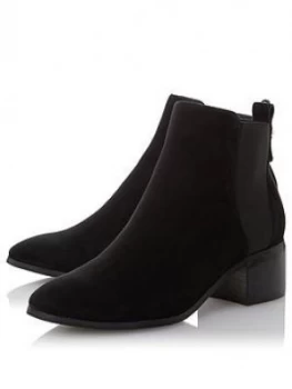 Dune London Ozzi Ankle Boot - Black Suede, Size 6, Women