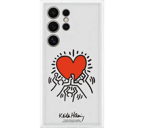 image of Samsung Flipsuit x Keith Haring Galaxy S24 Ultra Case - White 8806095498492