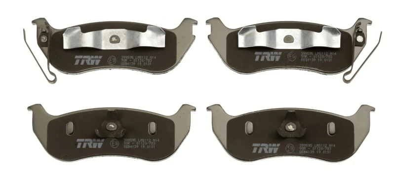 Image of TRW GDB4139 Brake pad set not prepared for wear warning indicator Brake Pad Set,disc brake (402)