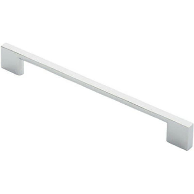 Image of Loops Slim D Shape Pull Handle 220 x 8.5mm 192mm Fixing Centres Polished Chrome Multi unisex