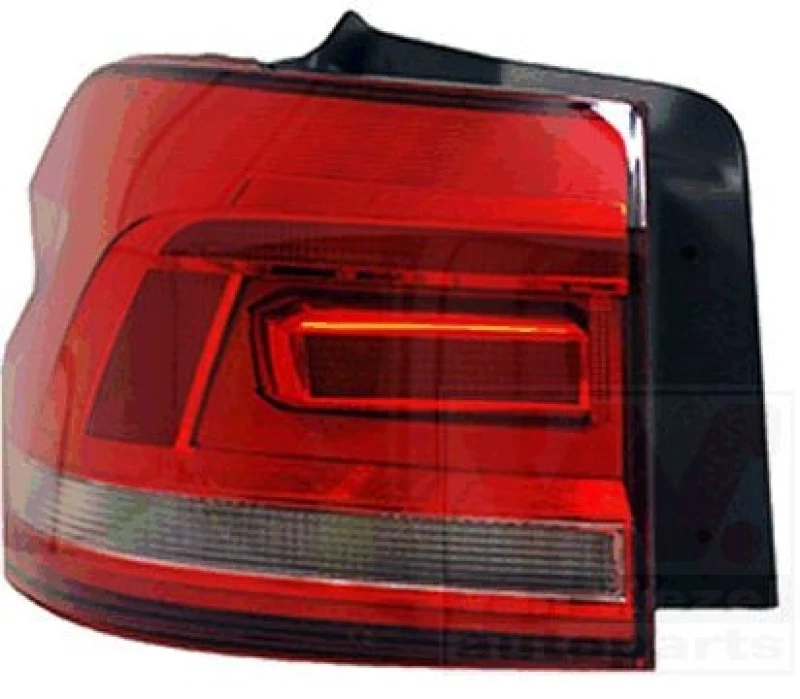 Image of VAN WEZEL 5819921 Rear light Outer section, with bulb holder, Left Combination Rearlight (391)