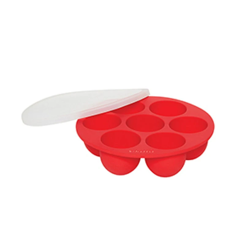 Image of Instant Pot Silicone Non-Stick Seven Hole Egg Bite Red unisex 18x18x5cm