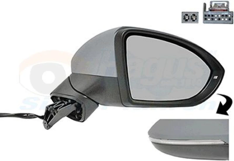 Image of VAN WEZEL Wing mirror VAN WEZEL 5769818
