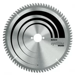 Image of Bosch 2608640431 Mitre Saw Blade Optiline for Wood 216 x 30 x 2.0m...