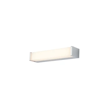 Image of Endon Lighting Edge - Bathroom Integrated LED Wall Lamp Chrome Effect Plate & Opal 1 Light IP44
