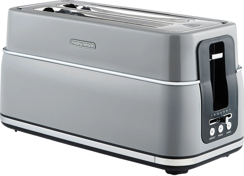 Image of Morphy Richards Signature 245705 4 Slice Toaster - Grey