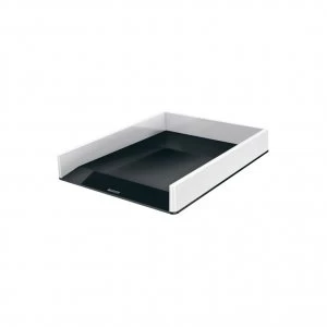 image of Leitz WOW Letter Tray Dual Colour White Black 53611095