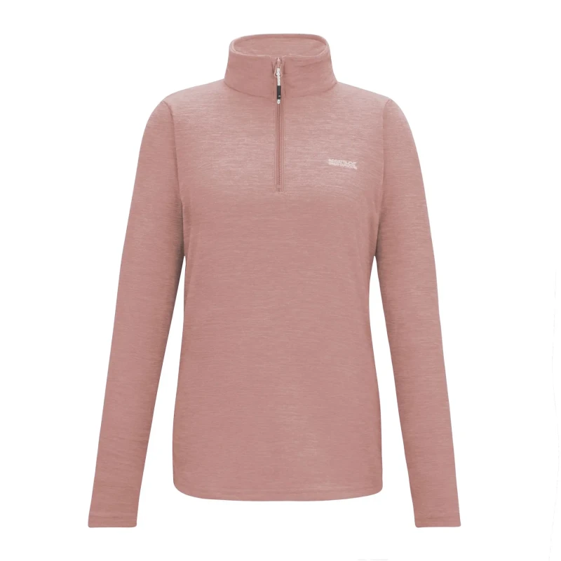 Image of Womens half-zip fleece Regatta Sweethart Marl Rose Female 42