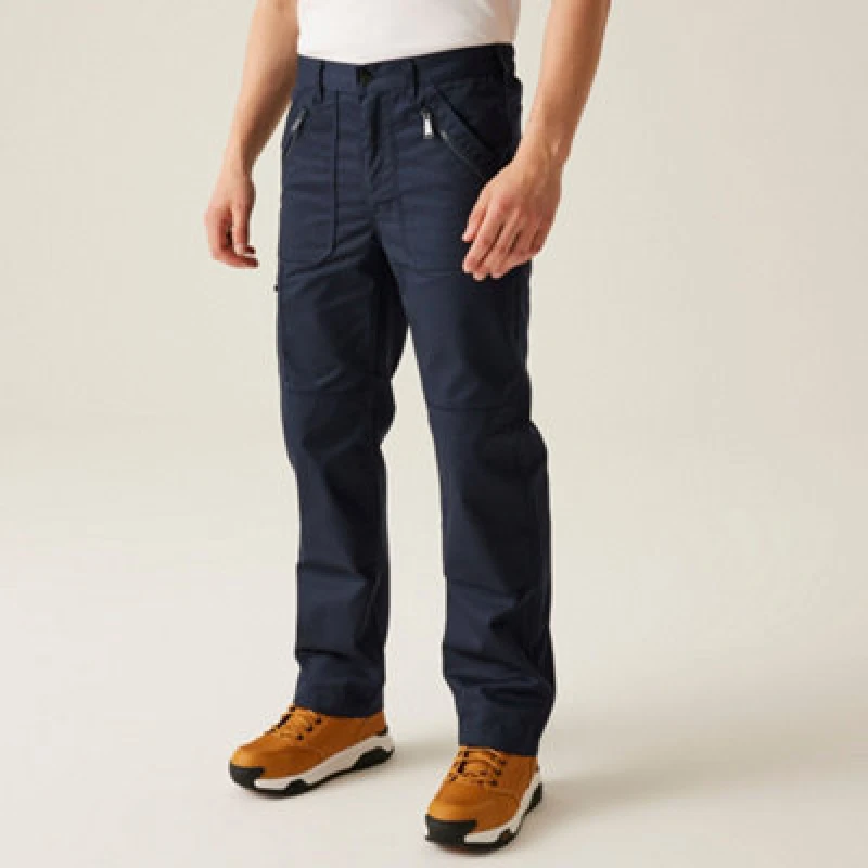 Image of Regatta Pro Action Workwear Trousers (Short Leg) - Blue Blue 30