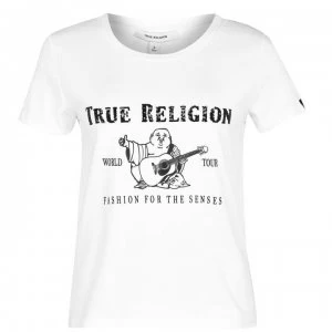 Image of True Religion Buddha T Shirt - 11-0601 Brt Wht