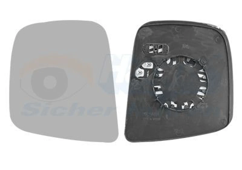 Image of VAN WEZEL Wing mirror glass VAN WEZEL 3393837