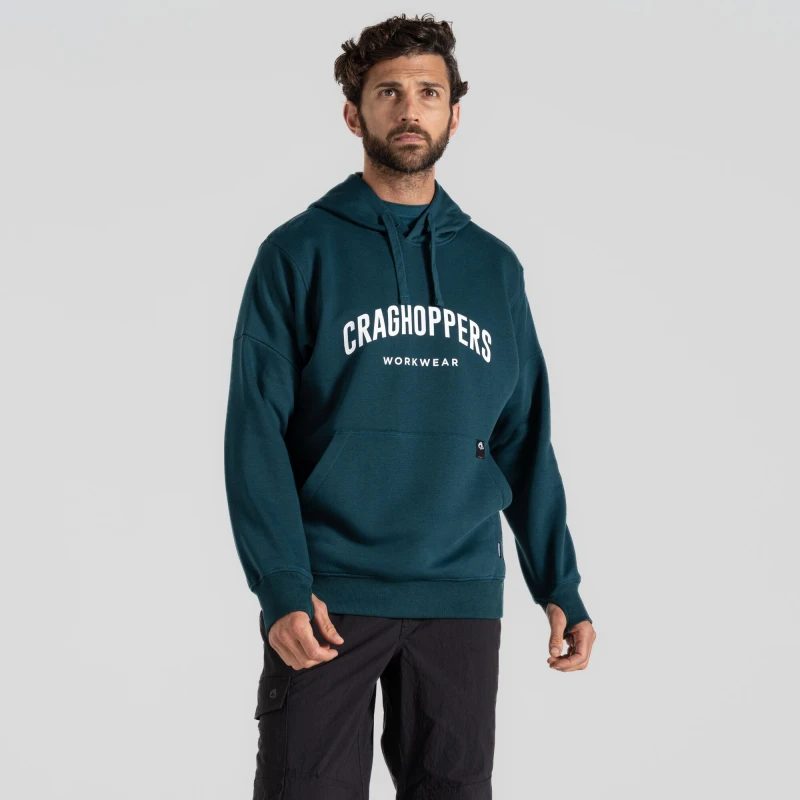 Image of Craghoppers Craghoppers Men 'Oulston' High Reach Hoody in Dark Blue Size: Small Dark Blue S Male 5063019678160