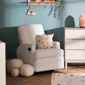 Image of Obaby Madison Swivel Glider Recliner Chair - Boucle Style