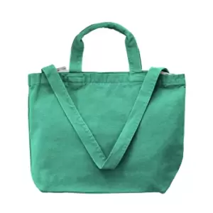 Image of Bags By Jassz Zipped Canvas Shopper (One Size) (Beach Blue)
