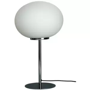 image of Dyberg Larsen Queen Opal, Chrome Globe Table Lamp