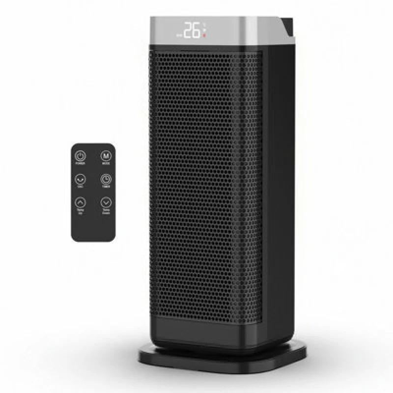 Image of Air Pro Portable Electric Space Heater 17" - Remote Control - LED Display 1-12Hr Timer