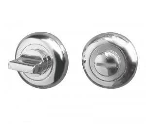 image of LocksOnline Round Bevelled Bathroom Door Lock Set