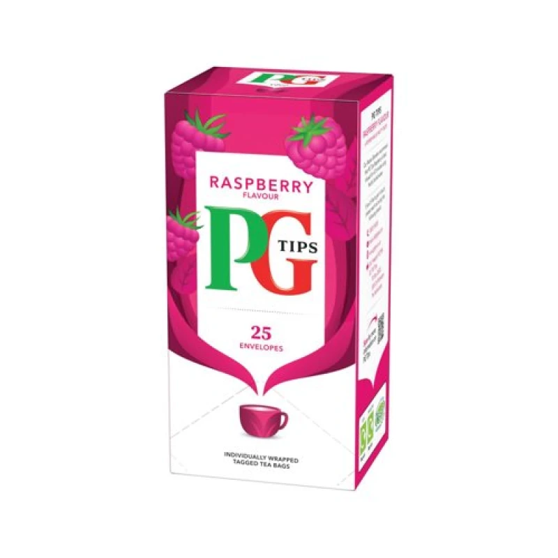Image of PG Tips PG Tips Raspberry Envelope Teabags (Pack of 25) 800404 800404