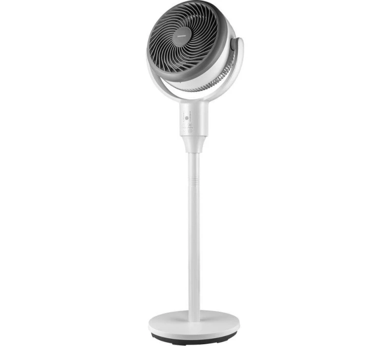 Image of Daewoo 10" Pedestal Air Circulator Fan 3-Speed 3D Oscillation Remote 35 W Timer