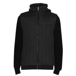 image of 883 Police Ciro Zip Knit Jumper - Black