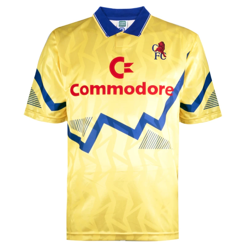 Image of Score Draw Chelsea 1990 Third Retro Football Shirt CHEL90TPYSS-XL XL Mens Sportswear