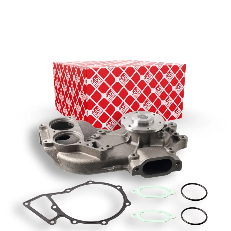 Image of FEBI BILSTEIN 31531 Water pump Grey Cast Iron, with gaskets/seals Grey Cast Iron Water Pump (1260)