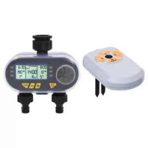 image of VidaXL Digital Water Timer with Dual Outlet and Moisture Sensor