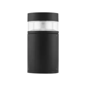 image of Arvada Outdoor Pedestal Light Black Aluminium LED 12W 594Lm 3000K IP54 - Merano