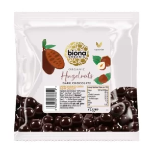 Image of Biona Chocolate Covered Hazelnuts 70g