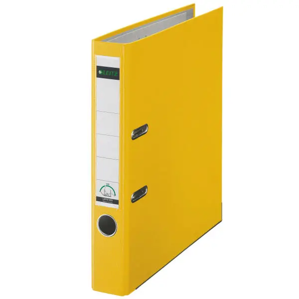 Leitz Lever Arch File A4 Polypropylene 180 50mm Yellow Pack 10 - EXR21727AC