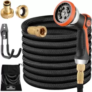 image of Garden hose flexible 15m Black