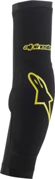 Image of Alpinestars Paragon Plus Elbow Protectors, black-yellow, Size 25 2XS, black-yellow, Size 25 2XS