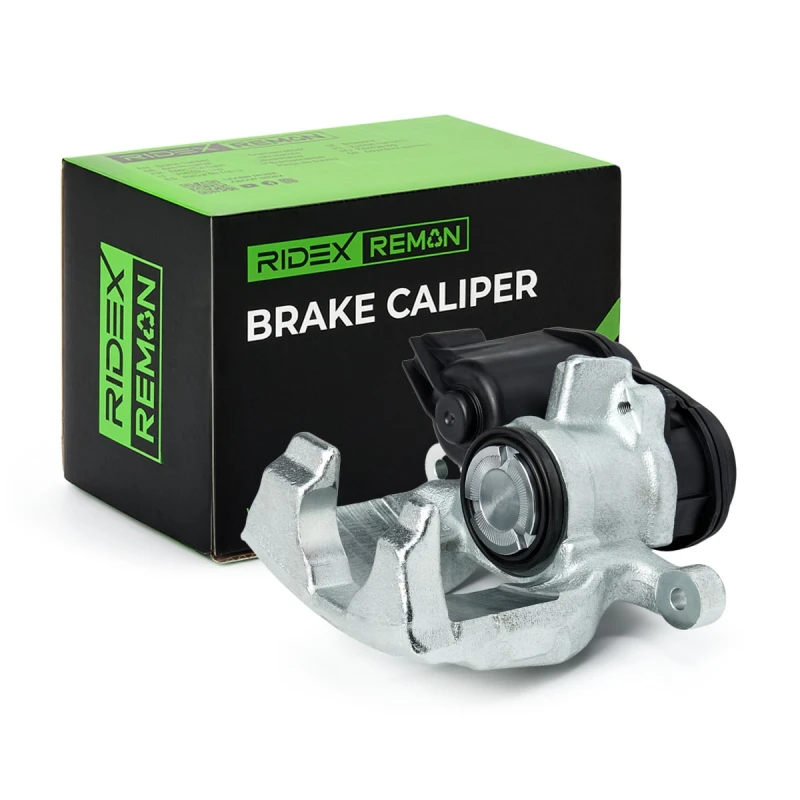 Image of RIDEX REMAN 78B2122R Brake caliper Rear Axle Left, for vehicles with electric parking brake Cast Iron Brake Caliper (78)