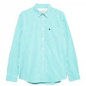 image of Jack Wills Ruxton Classic Poplin Gingham Shirt - Mint